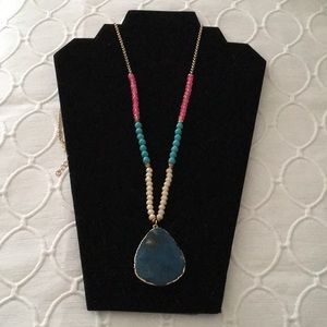 Panacea long colorful stone necklace! NWOT